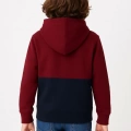 Erkek Çocuk Kapüşonlu Kanguru Cepli Parçalı SweatShirt - Renkli