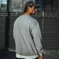 Erkek Kışlık Bisiklet Yaka 3 İplik Basic SweatShirt - Gri