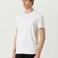 ERKEK  Tişört Basic Bisiklet Yaka Regular Kısa kol T-Shirt - Beyaz