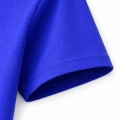 Genç Kız Çocuk V Yaka Tişört Model - Saks Mavisi