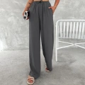 Kadın Ayrobin Oversize Kadın Pantolon - Füme
