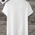 Kadın Baskılı Oversize  kısa kol T-Shirt - Beyaz