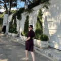 Kadın Yakalı Gömlek Kemerli Şortlu Alt-Üst Takım - Bordo