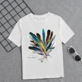 Kız Çocuk Baskılı T-Shirt - Beyaz