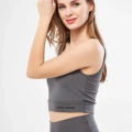 Kolsuz Dalgiç Baskılı Crop - Füme