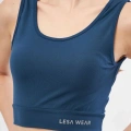Kolsuz Sporcu Baskılı Crop - Turkuaz