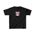 Unisex Çocuk Baskılı T-Shirt - Siyah