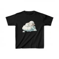 Unisex Çocuk Baskılı T-Shirt - Siyah
