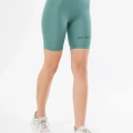 Yüksek Bel Biker Sporcu Şort - Mint Yeşili