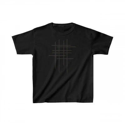 Çocuk Unisex Baskılı T-Shirt - Siyah