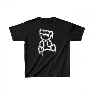 Çocuk Unisex Baskılı T-Shirt - Siyah