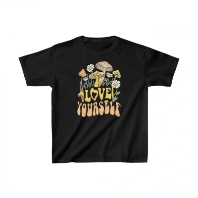 Çocuk Unisex Baskılı T-Shirt - Siyah