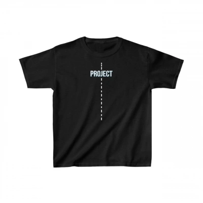 Çocuk Unisex Baskılı T-Shirt - Siyah