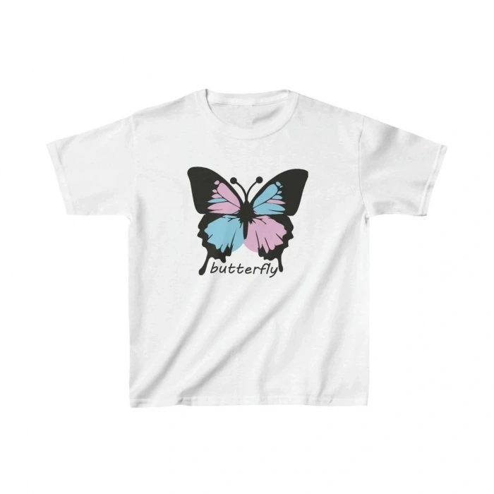 Çocuk Unisex Baskılı T-Shirt - Beyaz