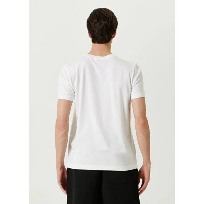 ERKEK  Tişört Basic Bisiklet Yaka Regular Kısa kol T-Shirt - Beyaz