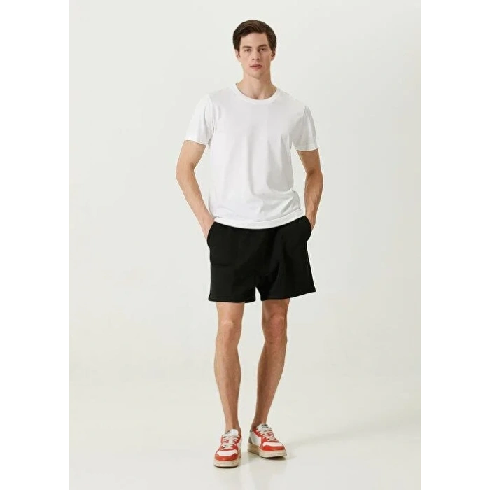 ERKEK  Tişört Basic Bisiklet Yaka Regular Kısa kol T-Shirt - Beyaz
