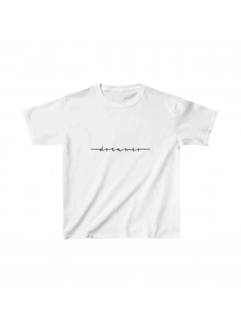 Çocuk Unisex Baskılı T-Shirt - Beyaz