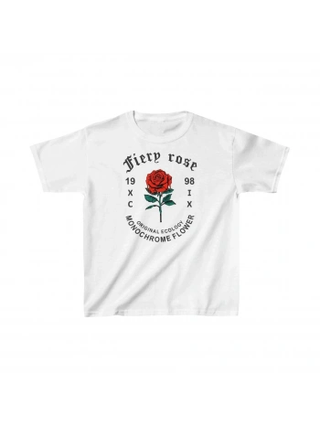 Çocuk Unisex Baskılı T-Shirt - Beyaz