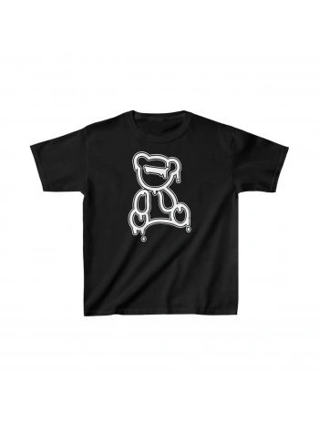 Çocuk Unisex Baskılı T-Shirt - Siyah