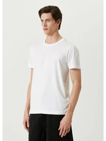 ERKEK  Tişört Basic Bisiklet Yaka Regular Kısa kol T-Shirt - Beyaz
