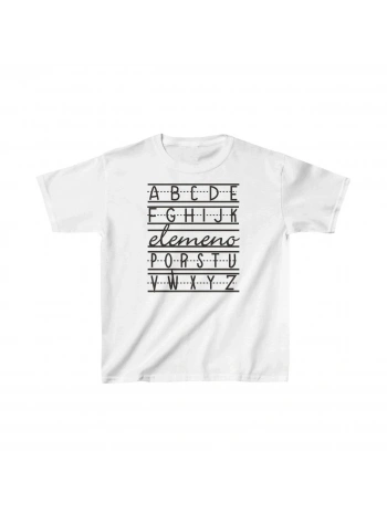Unisex Çocuk Baskılı T-Shirt - Beyaz