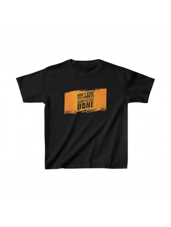 Unisex Çocuk Baskılı T-Shirt - Siyah