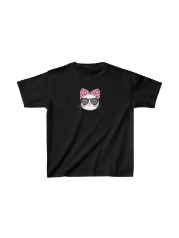 Unisex Çocuk Baskılı T-Shirt - Siyah