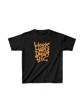 Unisex Çocuk Baskılı T-Shirt - Siyah