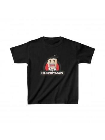 Unisex Çocuk Baskılı T-Shirt - Siyah