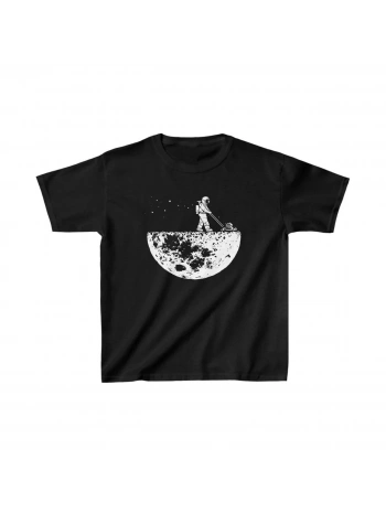 Unisex Çocuk Baskılı T-Shirt - Siyah