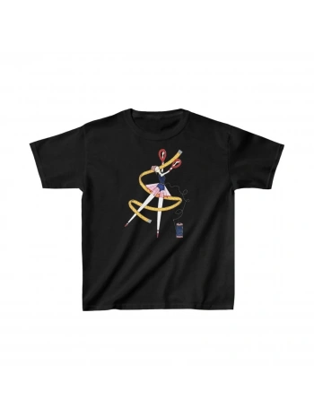 Unisex Çocuk Baskılı T-Shirt - Siyah