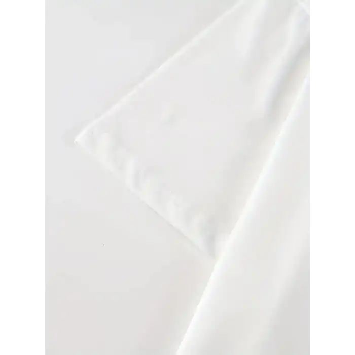 20/1 Penye Compack Baskılı Oversize Kısa Kol Bisiklet Yaka T-shirt - Beyaz