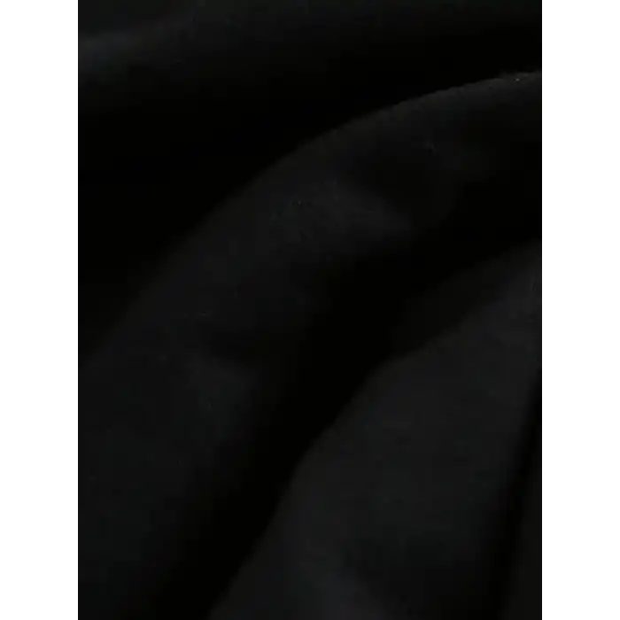 20/1 Penye Compack Baskılı Oversize Kısa Kol Bisiklet Yaka T-shirt - Siyah