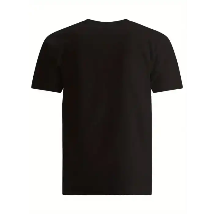 20/1 Penye Compack SPACEBALLS Erkek Baskılı Oversize Bisiklet Yaka Kısa Kol Yazlık T-shirt - Siyah