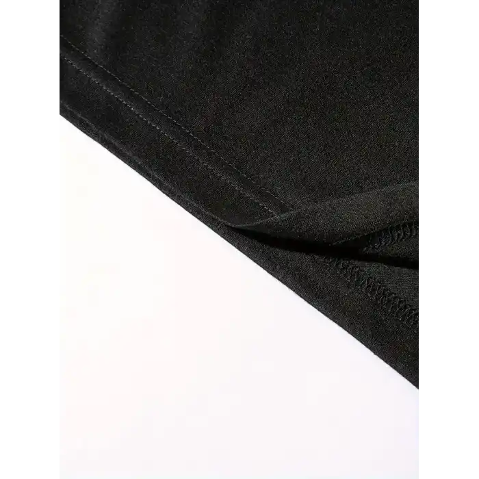 20/1 Penye Compack Vikings Valhalla Baskılı Oversize Bisiklet Yaka T-shirt - Siyah