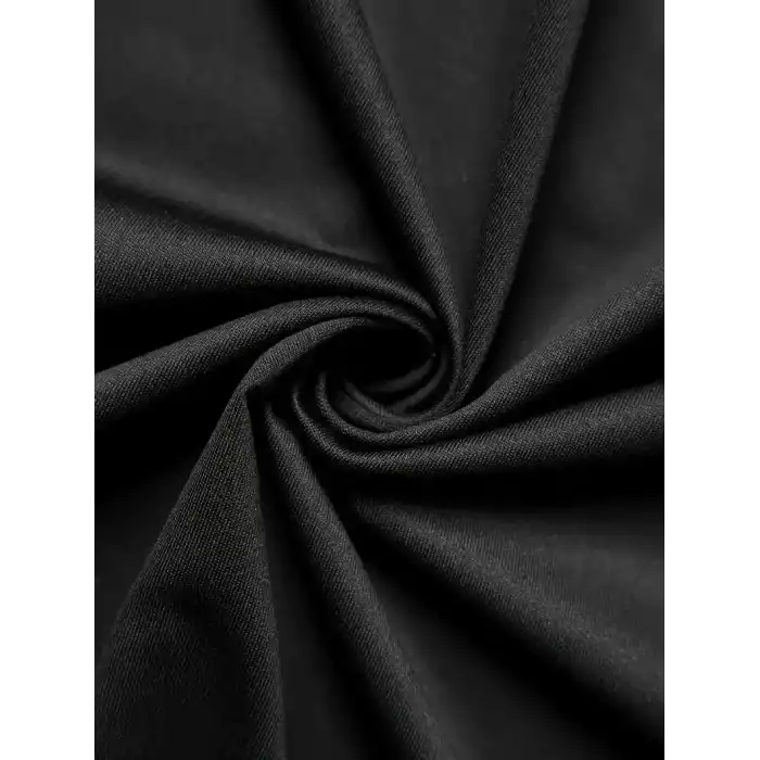 20/1 Penye Compack Vikings Valhalla Baskılı Oversize Bisiklet Yaka T-shirt - Siyah