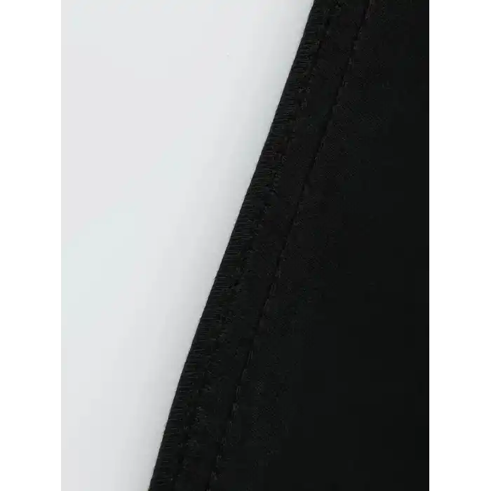 Büyük Beden Erkek Whatever Baskılı Tişört, Oversize Erkekler İçin Yaz Modası Kısa Kollu Tişörtler - Siyah