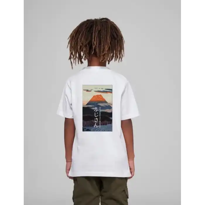 Çocuk Unisex Baskılı T-Shirt - Beyaz