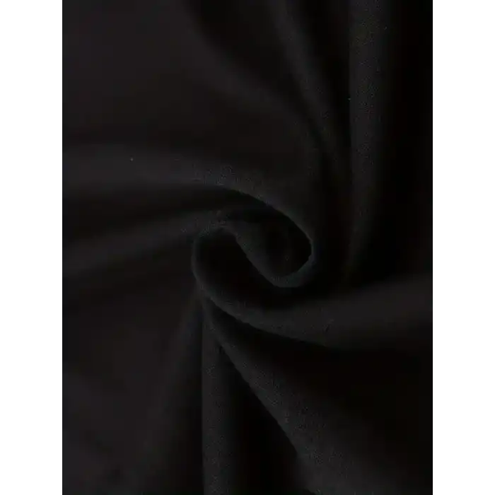 erkekler için Ön Arka Baskılı PERFECTLY günlük Kısa Kol tişört - Siyah