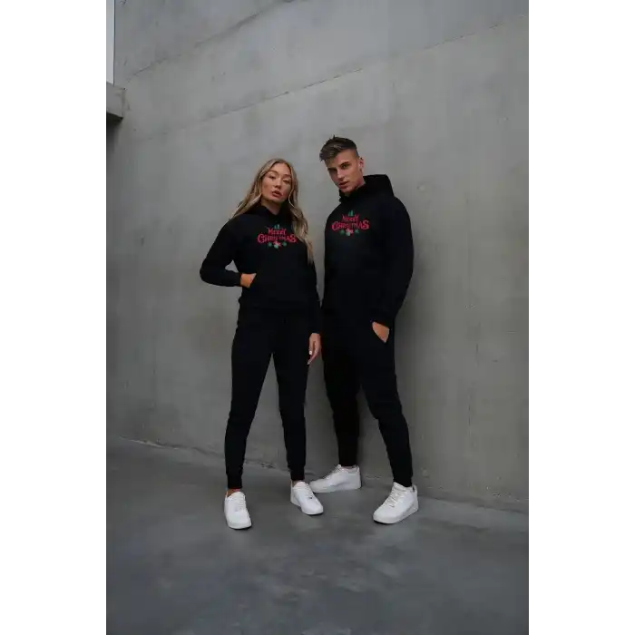 Merry Chrıstmas Sweatshirt & Hodie - Siyah