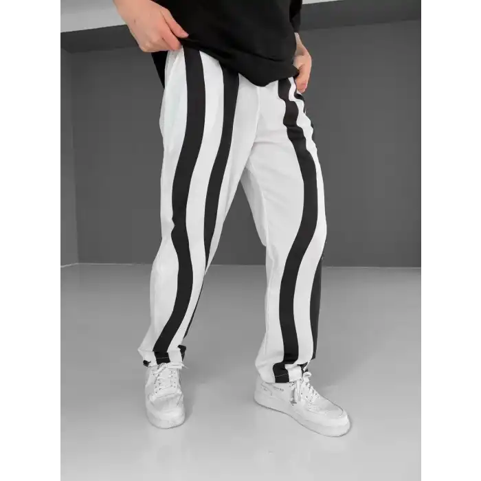 Paraşüt Kumaş Eşofman - Beyaz