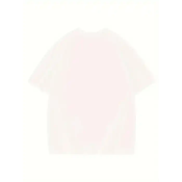 Thousand Ön Arka Baskılı Oversize Bisiklet Yaka T-shirt - Beyaz