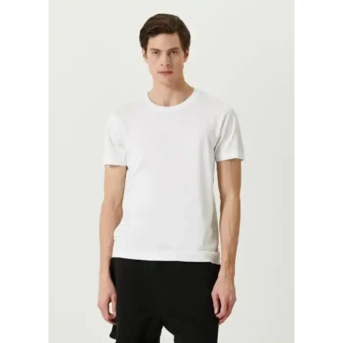 Unisex Basic Bisiklet Yaka Regular T-Shirt - Beyaz