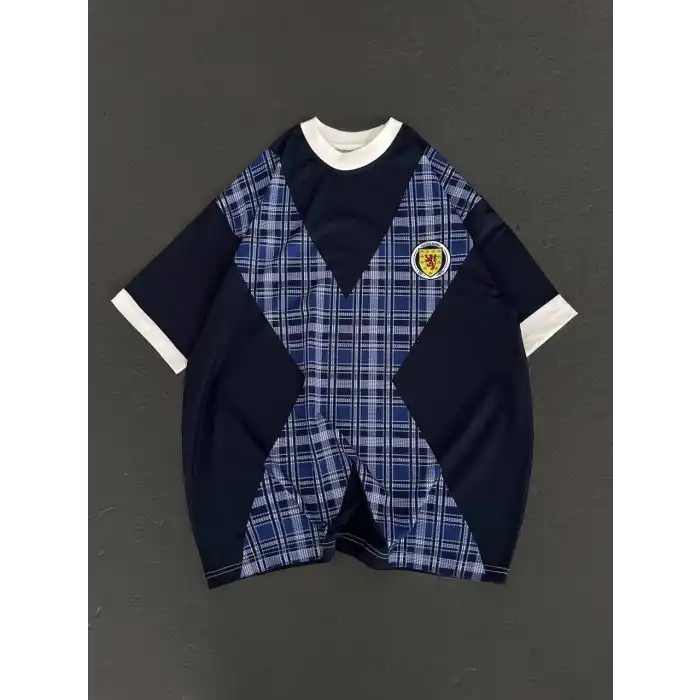 Unisex Bisiklet Yaka Baskılı Oversize T-Shirt - Siyah