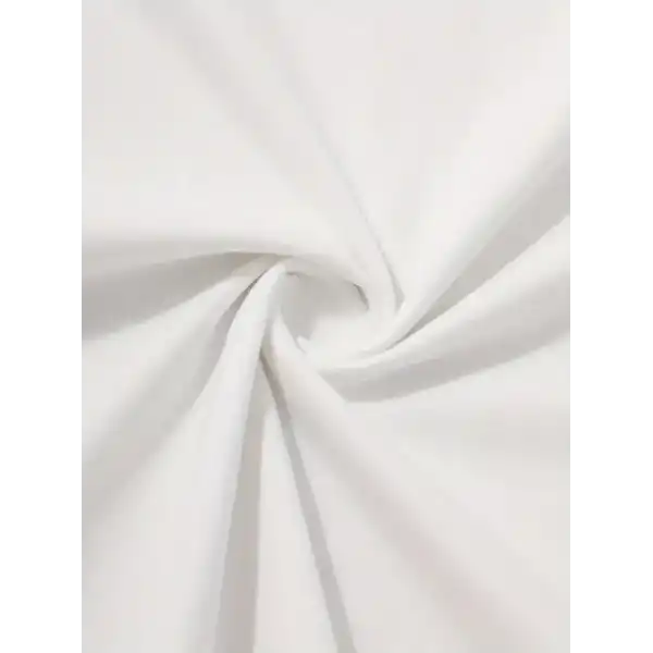 20/1 Penye Compack Palmiye Ön Baskılı Oversize Bisiklet Yaka Kısa Kol Yazlık T-shirt - Beyaz