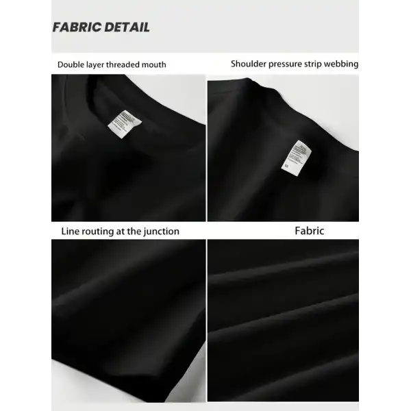 AICG Ön Arka Baskılı Bisiklet Yaka Kadın Oversize Bisiklet Yaka T-shirt - Siyah