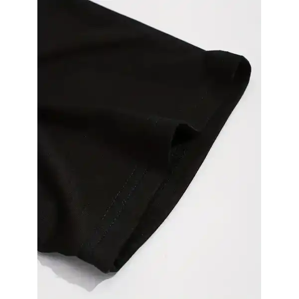 ANIMAL Desen Baskı Erkek Oversive Tişört, Grafik Tişört Erkek Yazlık Outdoor Kıyafetleri, Sporda ve Günlük Giyime Uygun  - Siyah