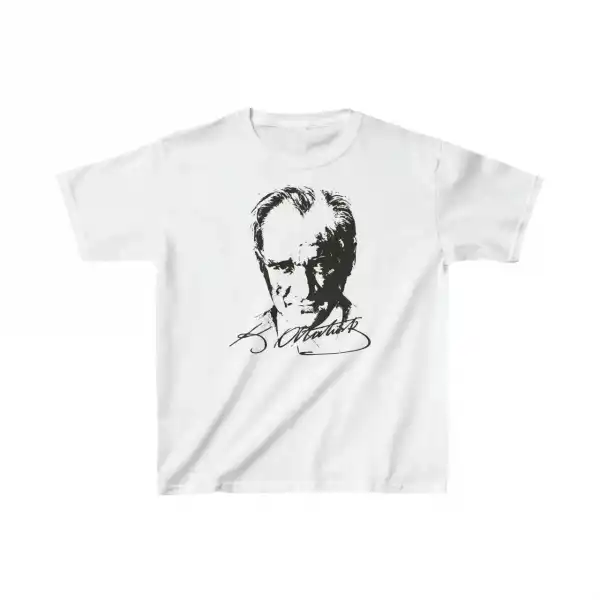 Çocuk Unisex Baskılı T-Shirt - Beyaz