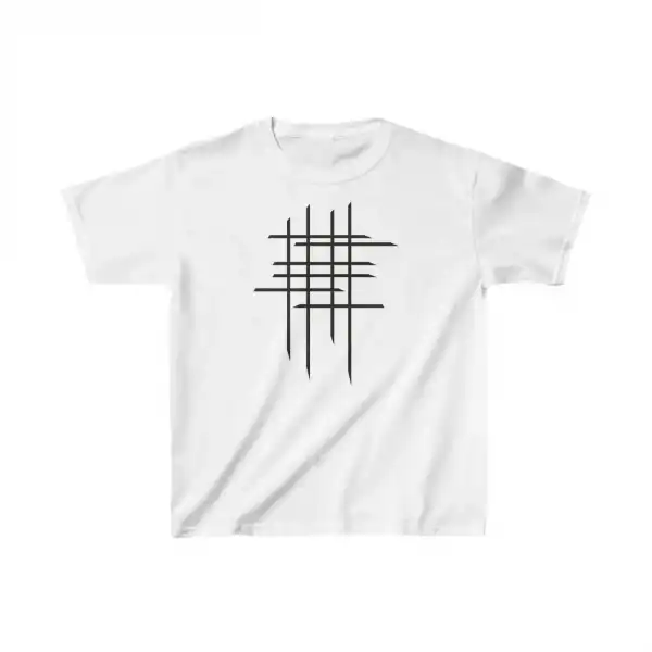 Çocuk Unisex Baskılı T-Shirt - Beyaz