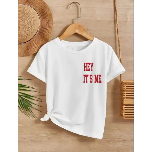 Çocuk Unisex Baskılı T-Shirt - Beyaz